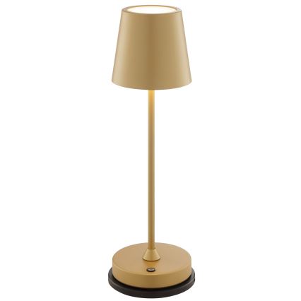 Brilliant - LED Dimeriuojama įkraunama jutiklinė lauko stalo lempa ELORA LED/2,5W/5V 2700K 2600 mAh IP44 auksinė