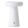 Brilliant - LED reguliuojama lietimui jautri lauko stalinė lempa MUFFIN LED/3W/5V USB 2600 mAh IP44 balta