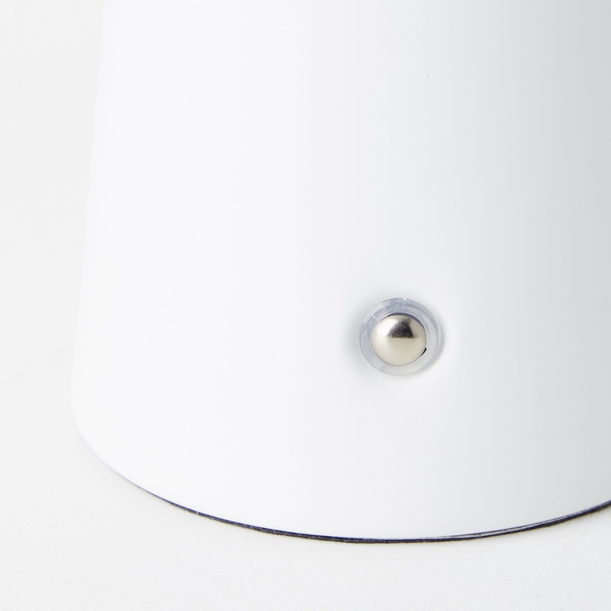 Brilliant - LED reguliuojama lietimui jautri lauko stalinė lempa MUFFIN LED/3W/5V USB 2600 mAh IP44 balta