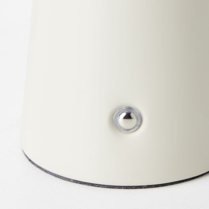 Brilliant - LED reguliuojama jutiklinė stalinė lempa MUFFIN LED/3W/5V USB 2600 mAh IP44 kreminė