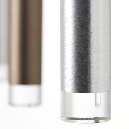 Brilliant - reguliuojamas LED pakabinamas šviestuvas ant laido CEMBALO LED/60W/230V matinis chromas/juoda/ruda