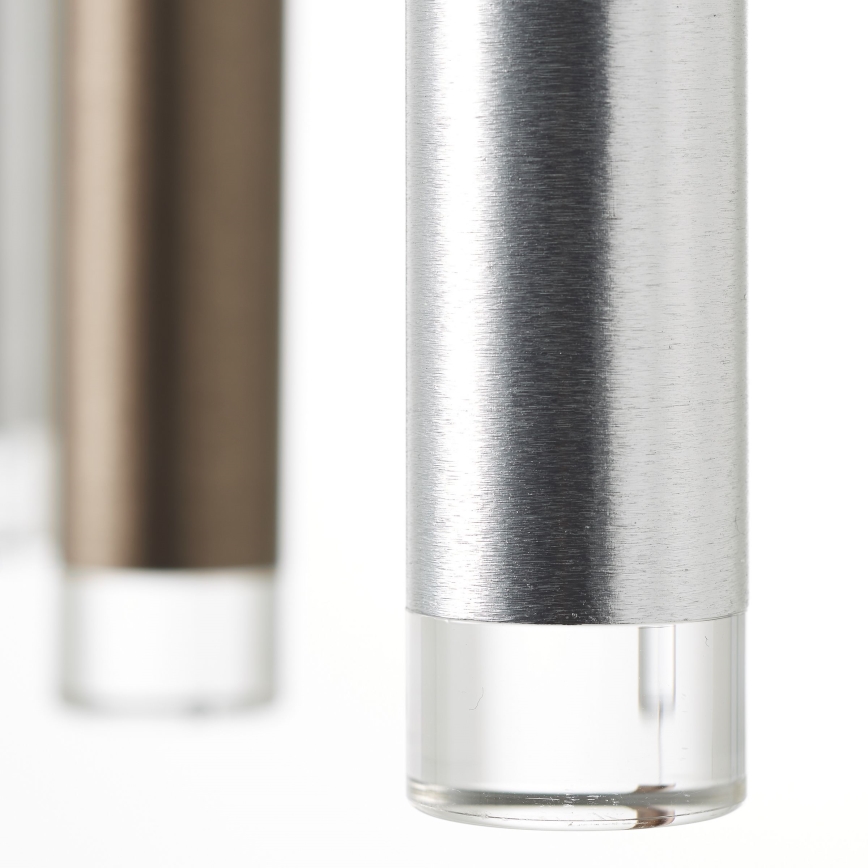 Brilliant - reguliuojamas LED pakabinamas šviestuvas ant laido CEMBALO LED/60W/230V matinis chromas/juoda/ruda