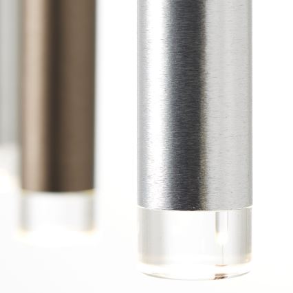 Brilliant - reguliuojamas LED pakabinamas šviestuvas ant laido CEMBALO LED/60W/230V matinis chromas/juoda/ruda