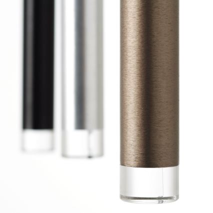 Brilliant - reguliuojamas LED pakabinamas šviestuvas ant laido CEMBALO LED/60W/230V matinis chromas/juoda/ruda