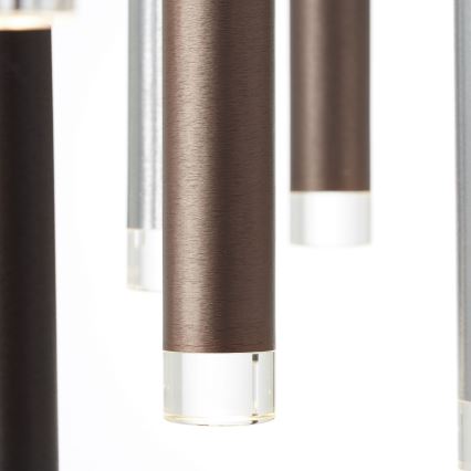 Brilliant - LED dimeriuojamas pakabinamas šviestuvas ant laido CEMBALO LED/70W/230V matinis chromas/juoda/ruda