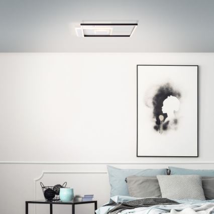 Brilliant - LED Pritemdomas lubinis šviestuvas IORGO LED/40W/230V 3000K 43,5x43,5 cm balta/juoda