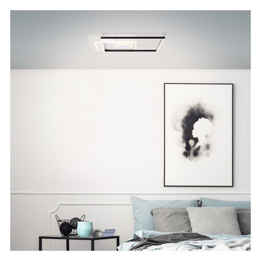 Brilliant - LED Pritemdomas lubinis šviestuvas IORGO LED/40W/230V 3000K 43,5x43,5 cm balta/juoda