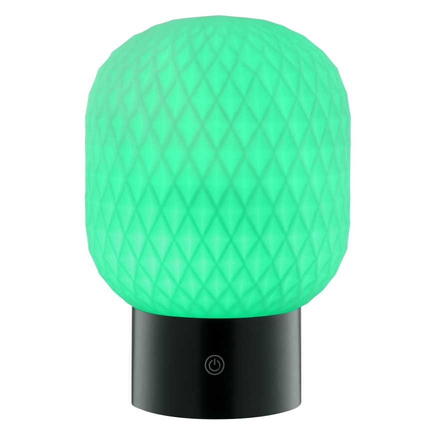 Brilliant - LED RGBW reguliuojamo ryškumo įkraunamas su lietimo valdymu lauko stalinis šviestuvas SARASTRO LED/3W/5V 2700K 1800 mAh IP44 baltas