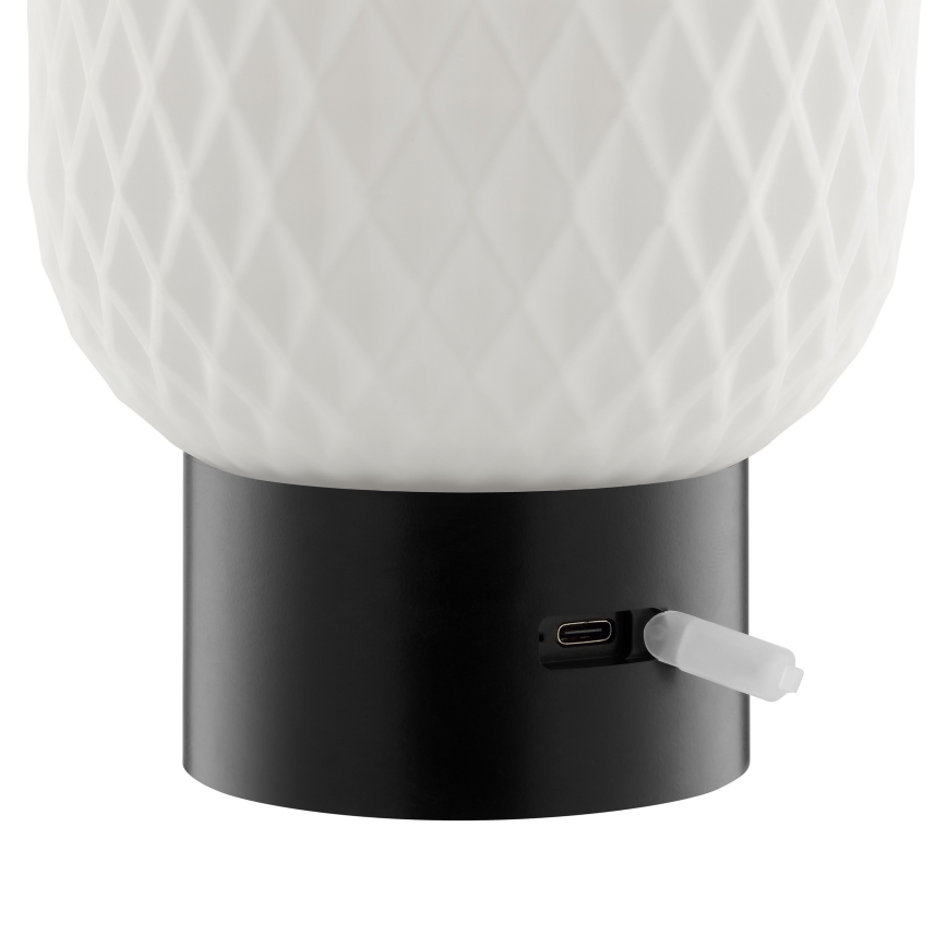 Brilliant - LED RGBW reguliuojamo ryškumo įkraunamas su lietimo valdymu lauko stalinis šviestuvas SARASTRO LED/3W/5V 2700K 1800 mAh IP44 baltas