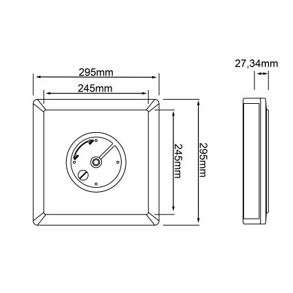 Brilliant - LED RGBW Reguliuojamas lubinis šviestuvas SALTERY LED/20W/230V 3000-6500 + nuotolinio valdymo pultas