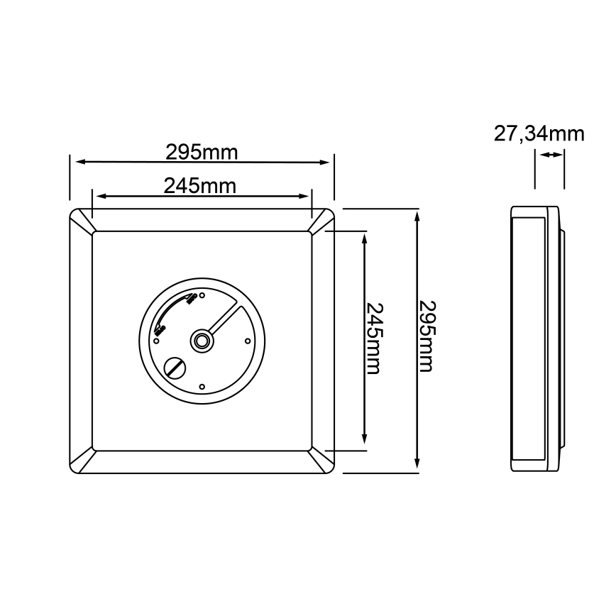 Brilliant - LED RGBW Reguliuojamas lubinis šviestuvas SALTERY LED/20W/230V 3000-6500 + nuotolinio valdymo pultas