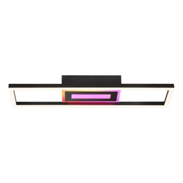 Brilliant - LED RGBW dimeriuojamas lubinis šviestuvas BESSON LED/20W/230V 3000-6500K juodas + nuotolinis valdymas
