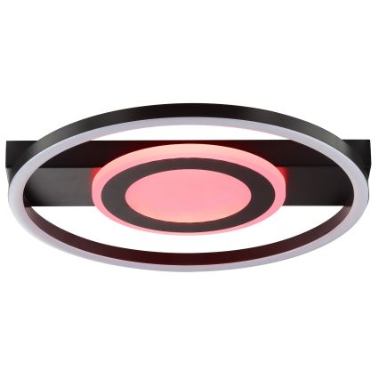 Brilliant - LED RGBW dimeriuojamas lubinis šviestuvas MAUREEN LED/20W/230V 3000-6500K juodas + nuotolinis pultelis