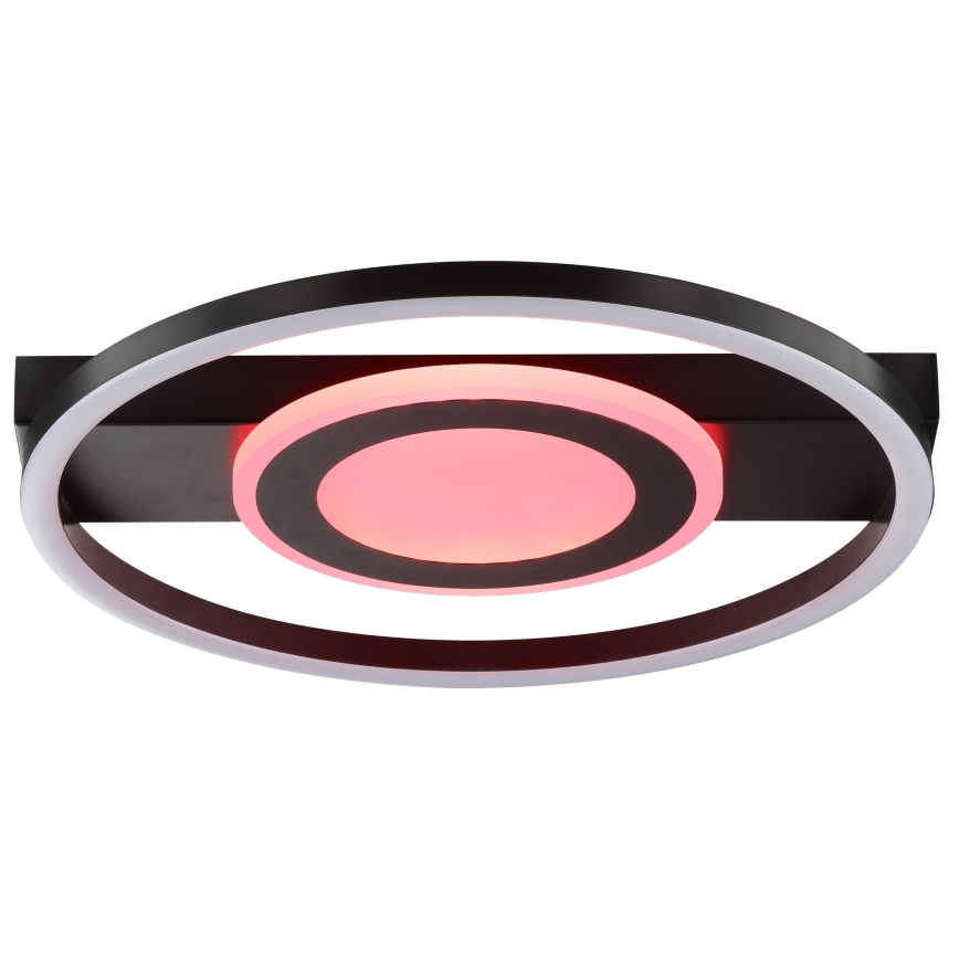 Brilliant - LED RGBW dimeriuojamas lubinis šviestuvas MAUREEN LED/20W/230V 3000-6500K juodas + nuotolinis pultelis