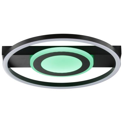 Brilliant - LED RGBW dimeriuojamas lubinis šviestuvas MAUREEN LED/20W/230V 3000-6500K juodas + nuotolinis pultelis