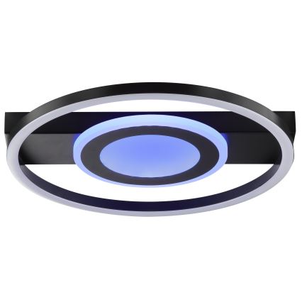 Brilliant - LED RGBW dimeriuojamas lubinis šviestuvas MAUREEN LED/20W/230V 3000-6500K juodas + nuotolinis pultelis