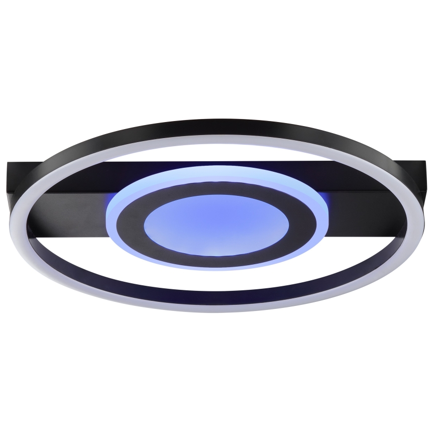 Brilliant - LED RGBW dimeriuojamas lubinis šviestuvas MAUREEN LED/20W/230V 3000-6500K juodas + nuotolinis pultelis