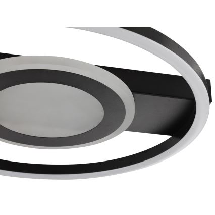 Brilliant - LED RGBW dimeriuojamas lubinis šviestuvas MAUREEN LED/20W/230V 3000-6500K juodas + nuotolinis pultelis