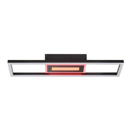 Brilliant - LED RGBW dimeriuojamas lubinis šviestuvas BESSON LED/20W/230V 3000-6500K juodas + nuotolinis valdymas