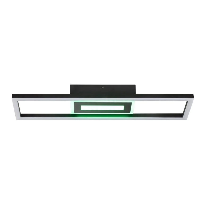 Brilliant - LED RGBW dimeriuojamas lubinis šviestuvas BESSON LED/20W/230V 3000-6500K juodas + nuotolinis valdymas