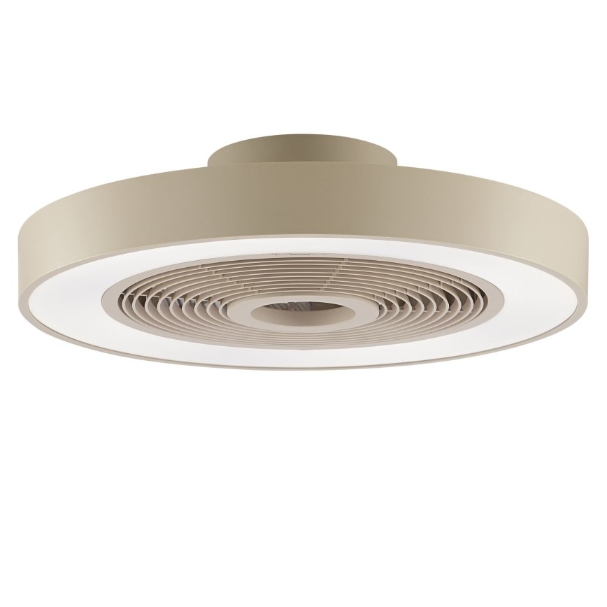 Brilliant - Reguliuojamas LED RGBW lubinis šviestuvas su ventiliatoriumi CATANIA LED/37W/230V 2700-6500K skersmuo 48,6 cm smėlinė + nuotolinis valdymas
