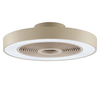 Brilliant - Reguliuojamas LED RGBW lubinis šviestuvas su ventiliatoriumi CATANIA LED/37W/230V 2700-6500K skersmuo 48,6 cm smėlinė + nuotolinis valdymas