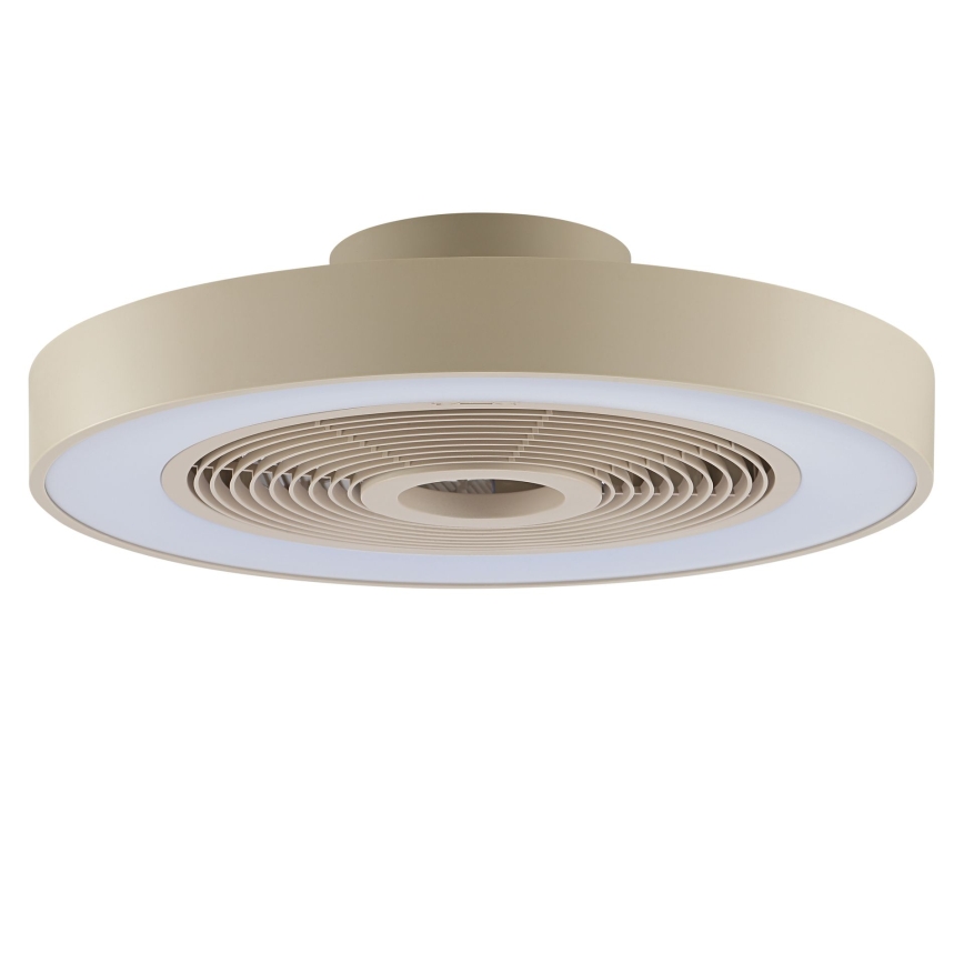 Brilliant - Reguliuojamas LED RGBW lubinis šviestuvas su ventiliatoriumi CATANIA LED/37W/230V 2700-6500K skersmuo 48,6 cm smėlinė + nuotolinis valdymas
