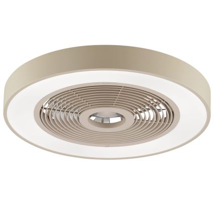 Brilliant - Reguliuojamas LED RGBW lubinis šviestuvas su ventiliatoriumi CATANIA LED/37W/230V 2700-6500K skersmuo 48,6 cm smėlinė + nuotolinis valdymas