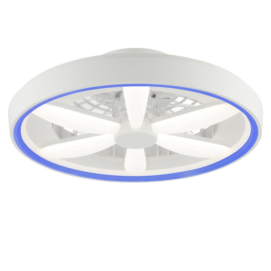 Brilliant - LED RGBW Reguliuojamas lubų ventiliatorius su šviesa GAIANO LED/48W/230V 2700-6500K baltas + nuotolinio valdymo pultas