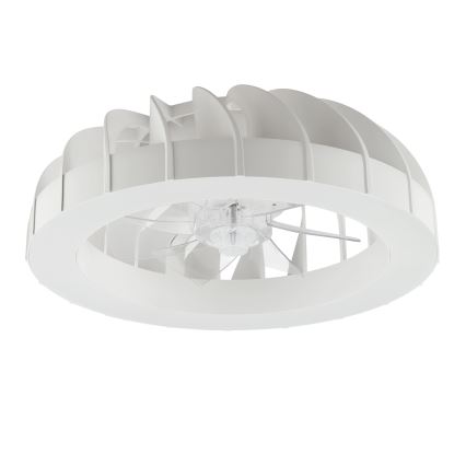 Brilliant - LED RGBW Pritemdomas lubinis ventiliatorius su šviestuvu FANORA LED/30W/230V 2700-6500K diametras 46 cm balta + nuotolinio valdymo pultas