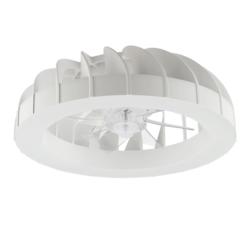 Brilliant - LED RGBW Pritemdomas lubinis ventiliatorius su šviestuvu FANORA LED/30W/230V 2700-6500K diametras 46 cm balta + nuotolinio valdymo pultas
