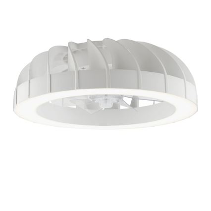 Brilliant - LED RGBW Pritemdomas lubinis ventiliatorius su šviestuvu FANORA LED/30W/230V 2700-6500K diametras 46 cm balta + nuotolinio valdymo pultas