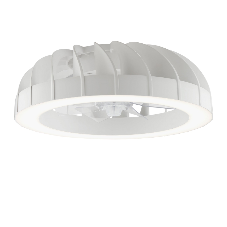 Brilliant - LED RGBW Pritemdomas lubinis ventiliatorius su šviestuvu FANORA LED/30W/230V 2700-6500K diametras 46 cm balta + nuotolinio valdymo pultas