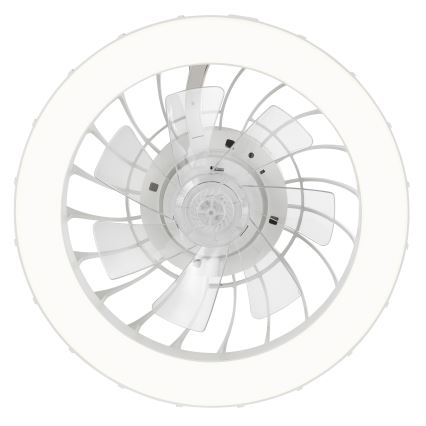 Brilliant - LED RGBW Pritemdomas lubinis ventiliatorius su šviestuvu FANORA LED/30W/230V 2700-6500K diametras 46 cm balta + nuotolinio valdymo pultas