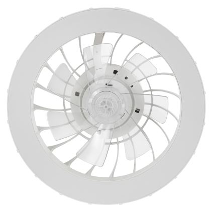 Brilliant - LED RGBW Pritemdomas lubinis ventiliatorius su šviestuvu FANORA LED/30W/230V 2700-6500K diametras 46 cm balta + nuotolinio valdymo pultas
