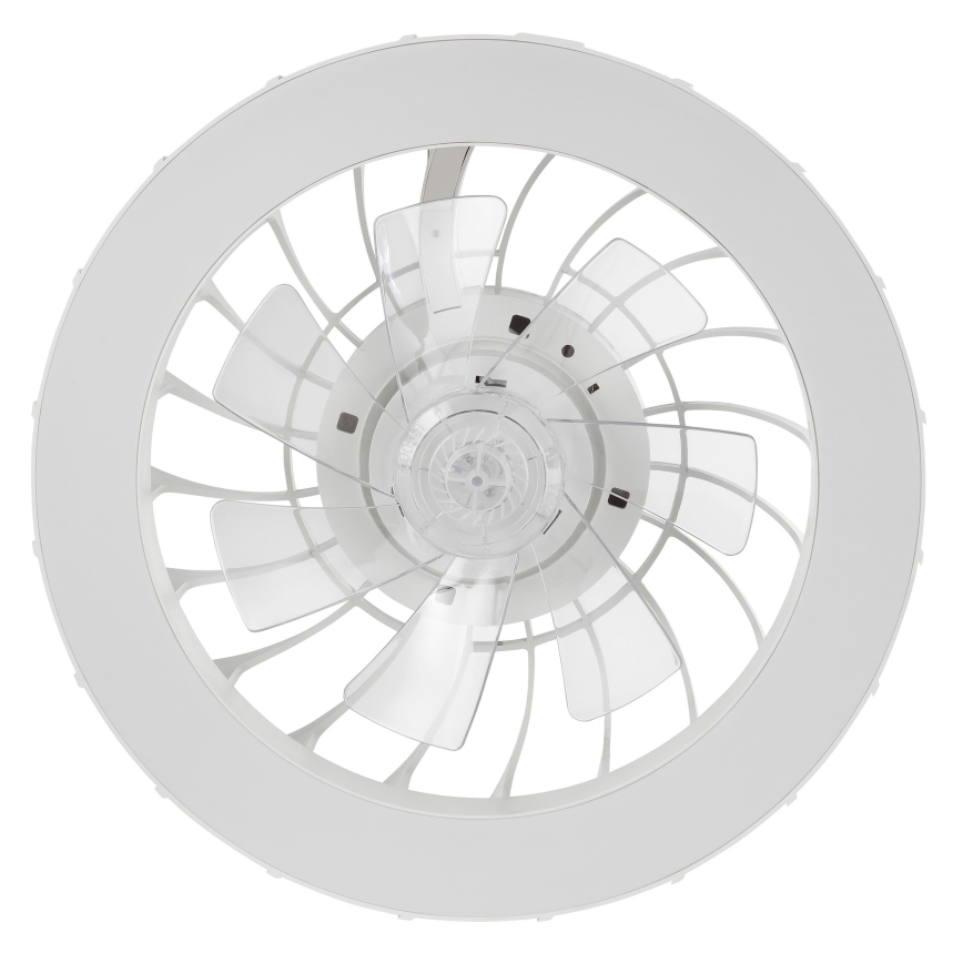 Brilliant - LED RGBW Pritemdomas lubinis ventiliatorius su šviestuvu FANORA LED/30W/230V 2700-6500K diametras 46 cm balta + nuotolinio valdymo pultas
