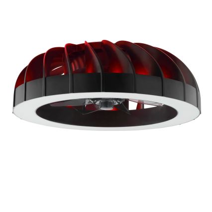 Brilliant - LED RGBW Pritemdomas lubinis ventiliatorius su šviestuvu FANORA LED/30W/230V 2700-6500K diametras 46 cm juoda + nuotolinio valdymo pultas