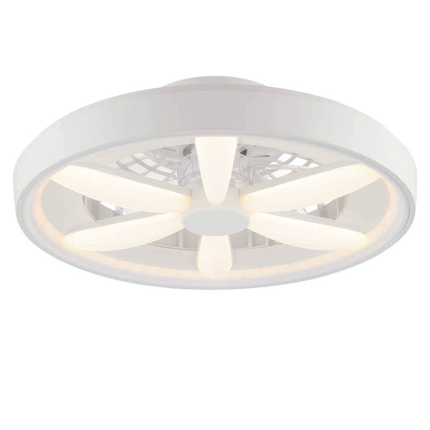Brilliant - LED RGBW Pritemdomas lubinis ventiliatorius su šviestuvu GAIANO LED/48W/230V 2700-6500K balta + nuotolinio valdymo pultas