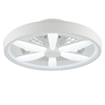 Brilliant - LED RGBW Pritemdomas lubinis ventiliatorius su šviestuvu GAIANO LED/48W/230V 2700-6500K balta + nuotolinio valdymo pultas