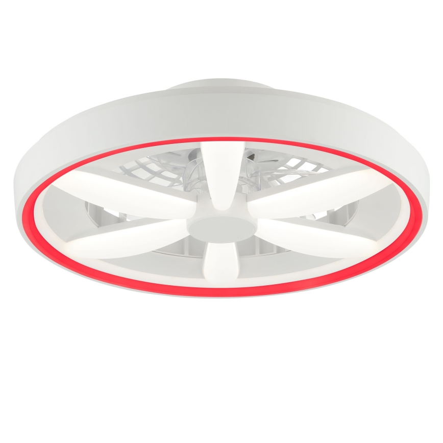 Brilliant - LED RGBW Pritemdomas lubinis ventiliatorius su šviestuvu GAIANO LED/48W/230V 2700-6500K balta + nuotolinio valdymo pultas