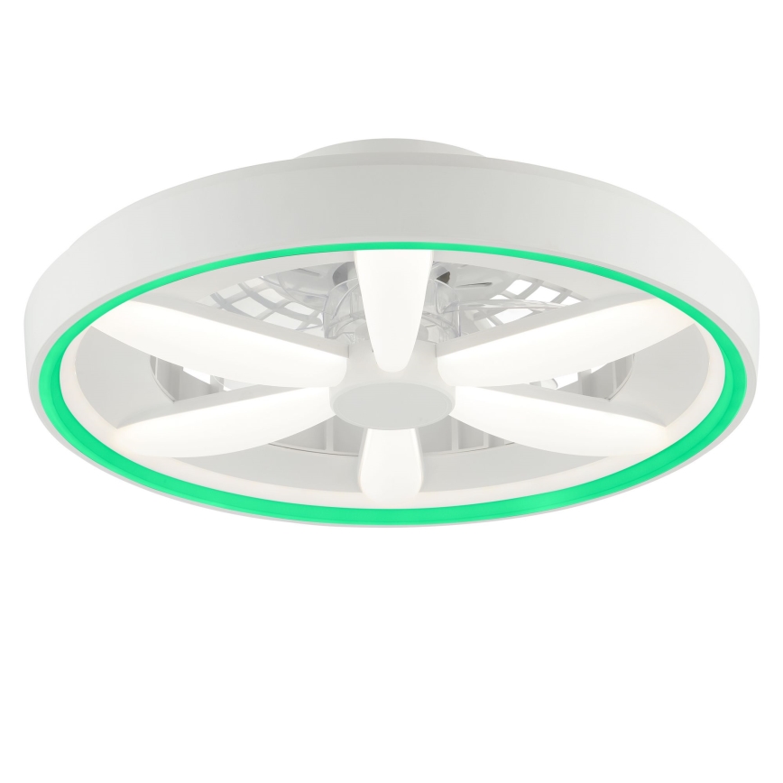 Brilliant - LED RGBW Pritemdomas lubinis ventiliatorius su šviestuvu GAIANO LED/48W/230V 2700-6500K balta + nuotolinio valdymo pultas