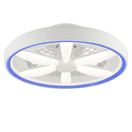 Brilliant - LED RGBW Pritemdomas lubinis ventiliatorius su šviestuvu GAIANO LED/48W/230V 2700-6500K balta + nuotolinio valdymo pultas