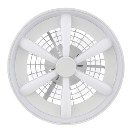 Brilliant - LED RGBW Pritemdomas lubinis ventiliatorius su šviestuvu GAIANO LED/48W/230V 2700-6500K balta + nuotolinio valdymo pultas