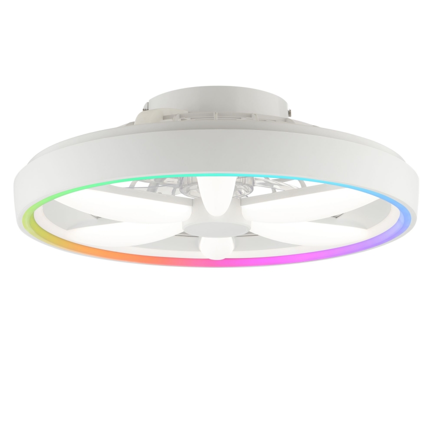 Brilliant - LED RGBW Pritemdomas lubinis ventiliatorius su šviestuvu GAIANO LED/48W/230V 2700-6500K balta + nuotolinio valdymo pultas