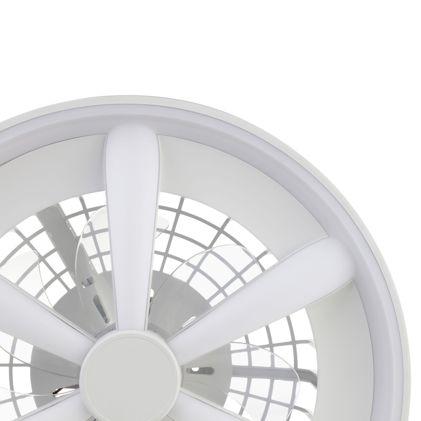 Brilliant - LED RGBW Pritemdomas lubinis ventiliatorius su šviestuvu GAIANO LED/48W/230V 2700-6500K balta + nuotolinio valdymo pultas