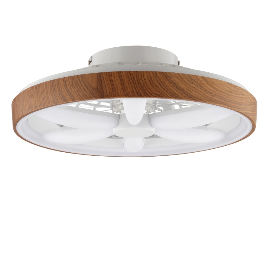 Brilliant - LED RGBW Pritemdomas lubinis ventiliatorius GAIANO LED/24W/230V 2700-6500K diametras 48 cm ruda + nuotolinio valdymo pultas