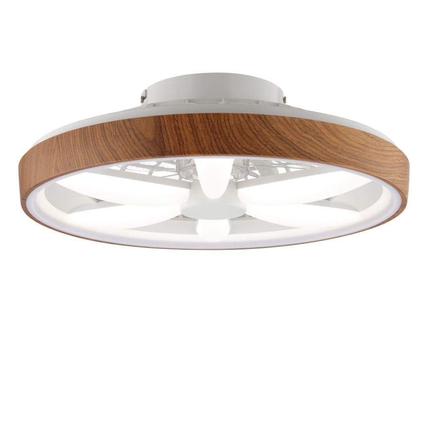 Brilliant - LED RGBW Pritemdomas lubinis ventiliatorius GAIANO LED/24W/230V 2700-6500K diametras 48 cm ruda + nuotolinio valdymo pultas