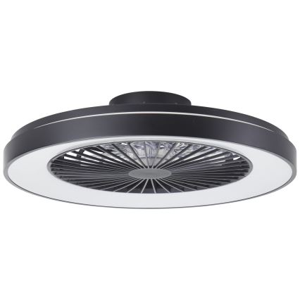 Brilliant - LED RGBW Pritemdomas lubinis ventiliatorius MAZZARO LED/24W/230V 3000-6500K diametras 58 cm juoda + nuotolinio valdymo pultas