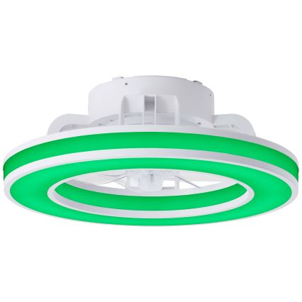 Brilliant - LED RGBW Pritemdomas lubinis ventiliatorius MONDELLO LED/26W/230V 2700-6500K diametras 41,5 cm balta + nuotolinio valdymo pultas