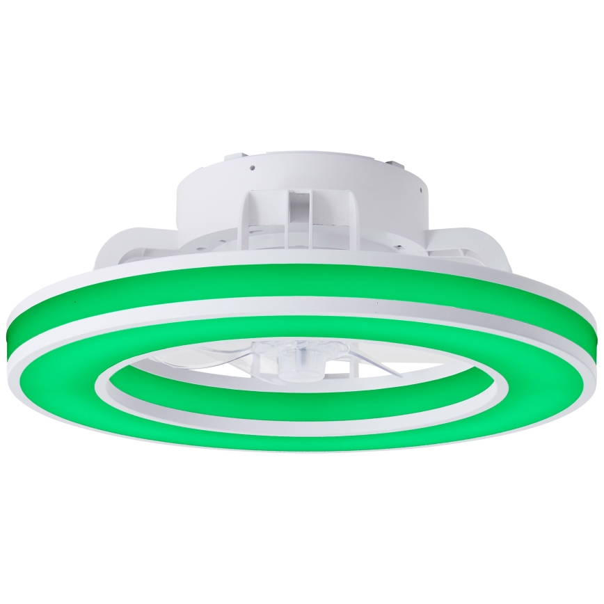 Brilliant - LED RGBW Pritemdomas lubinis ventiliatorius MONDELLO LED/26W/230V 2700-6500K diametras 41,5 cm balta + nuotolinio valdymo pultas